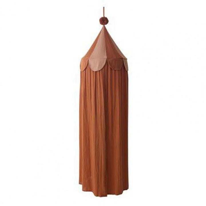 Dosel decorativo de chiffon para cuna infantil. Diseño de circo vibrante, perfecto para habitaciones de niños.