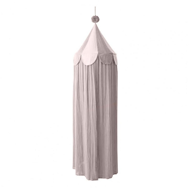 Dosel de cuna para niños, de chiffon ligero con motivos de circo. Crea un ambiente mágico en la habitación.