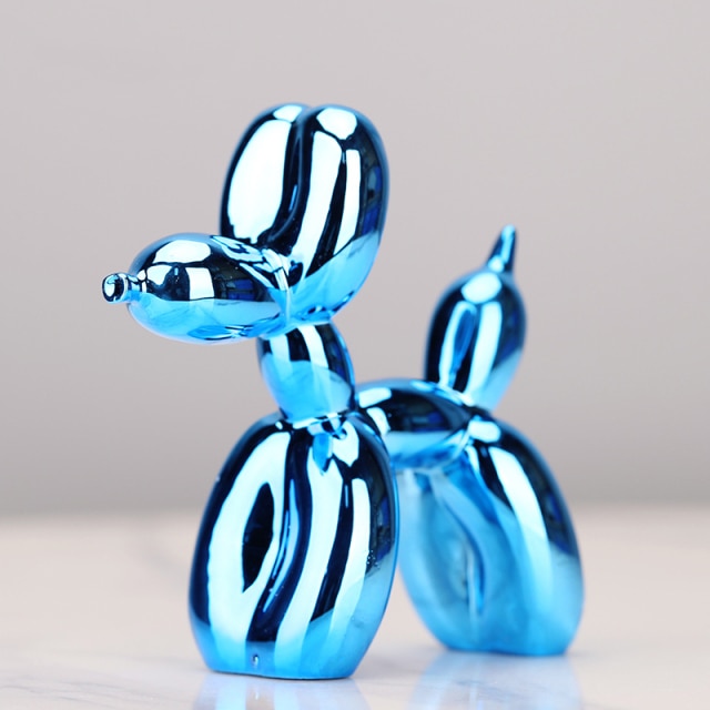 Adorno metálico de perro globo. Una pieza de arte moderno para tu decoración.