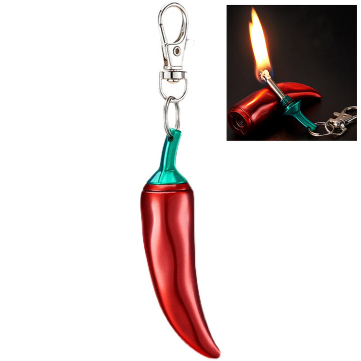 Mechero portátil de metal recargable, ideal para kits de camping y actividades al aire libre.