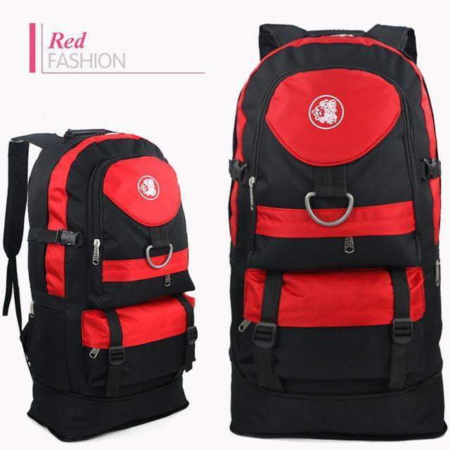 Mochila de supervivencia táctica extensible de poliéster, resistente para deporte y aventura.