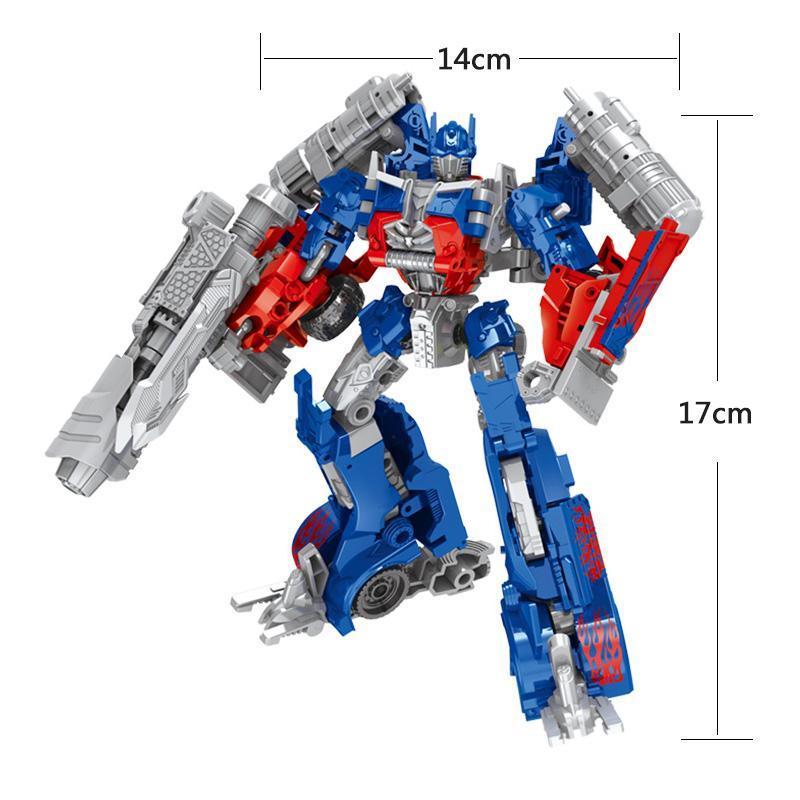 Embalaje del juguete Transformer Optimus Prime y Bumblebee, figuras de acción para niños.