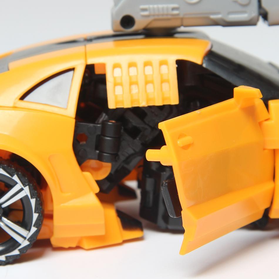 Set de figuras de acción Transformer Optimus Prime y Bumblebee, juguetes transformables para niños.