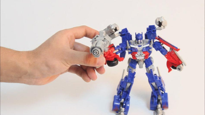 Optimus Prime figura de acción Transformer detallada, juguete transformable para niños coleccionistas.