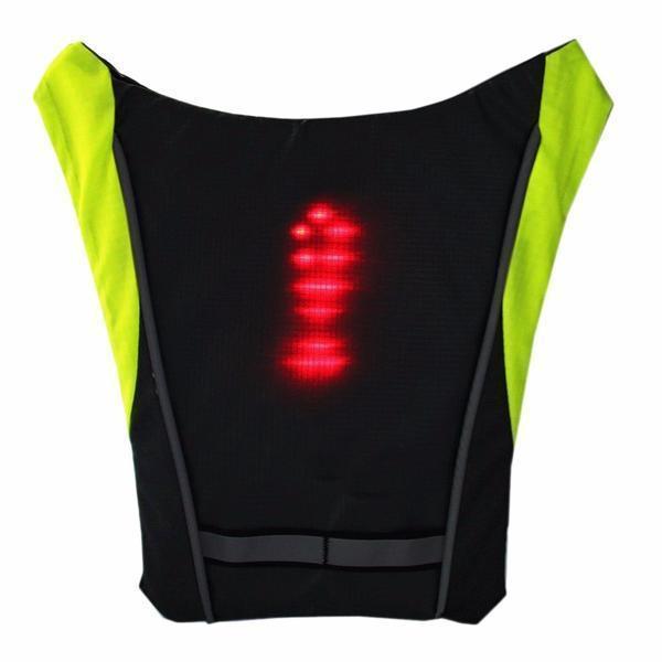 Chaleco reflectante LED para uso exterior, seguridad en la oscuridad, para ciclistas y peatones.