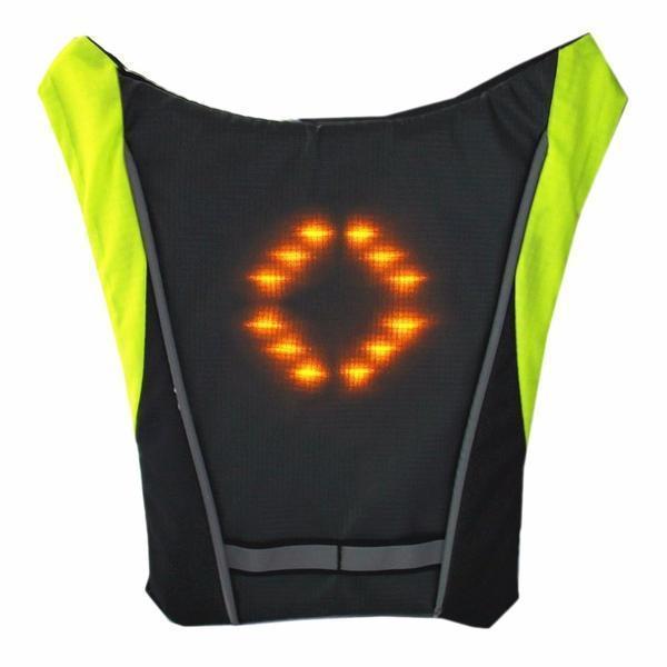 Chaleco LED impermeable, ideal para correr y andar en bicicleta bajo la lluvia, totalmente reflectante.