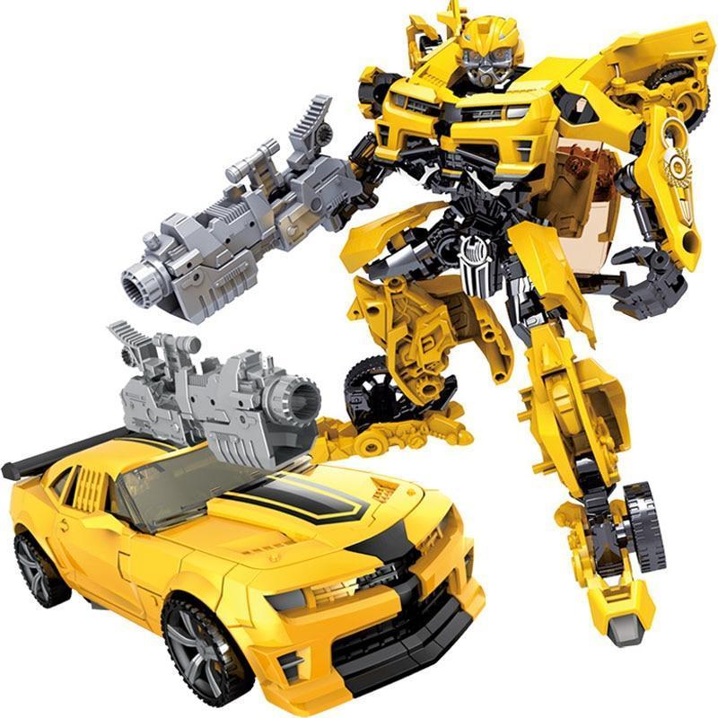Bumblebee figura de acción Transformer detallada, juguete transformable para niños coleccionistas.