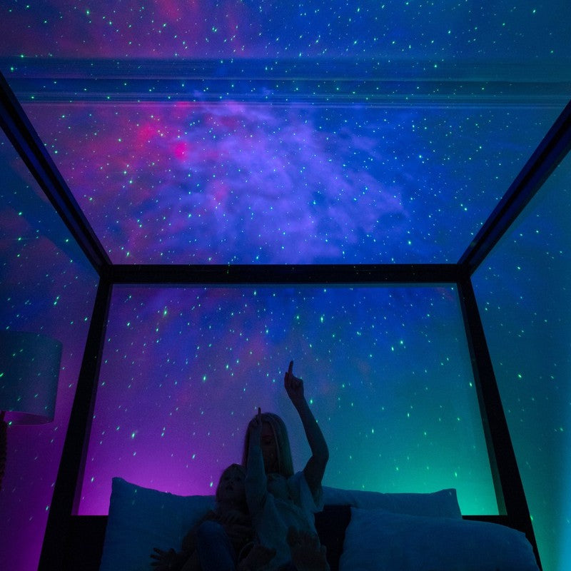 Espectacular proyector de galaxia y estrellas, con altavoz Bluetooth para una experiencia inmersiva.