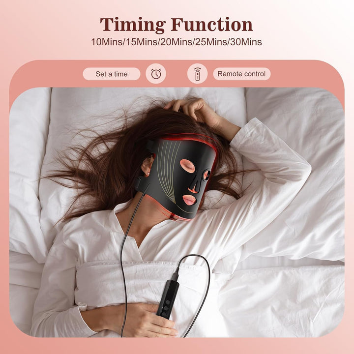 Máscara LED portátil para el cuidado intensivo de la piel, perfecta para tu rutina facial manos libres.