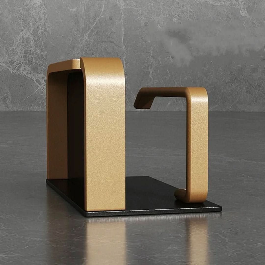 Elegante porta rollo de papel higiénico de pared, perfecto para un baño moderno y organizado.