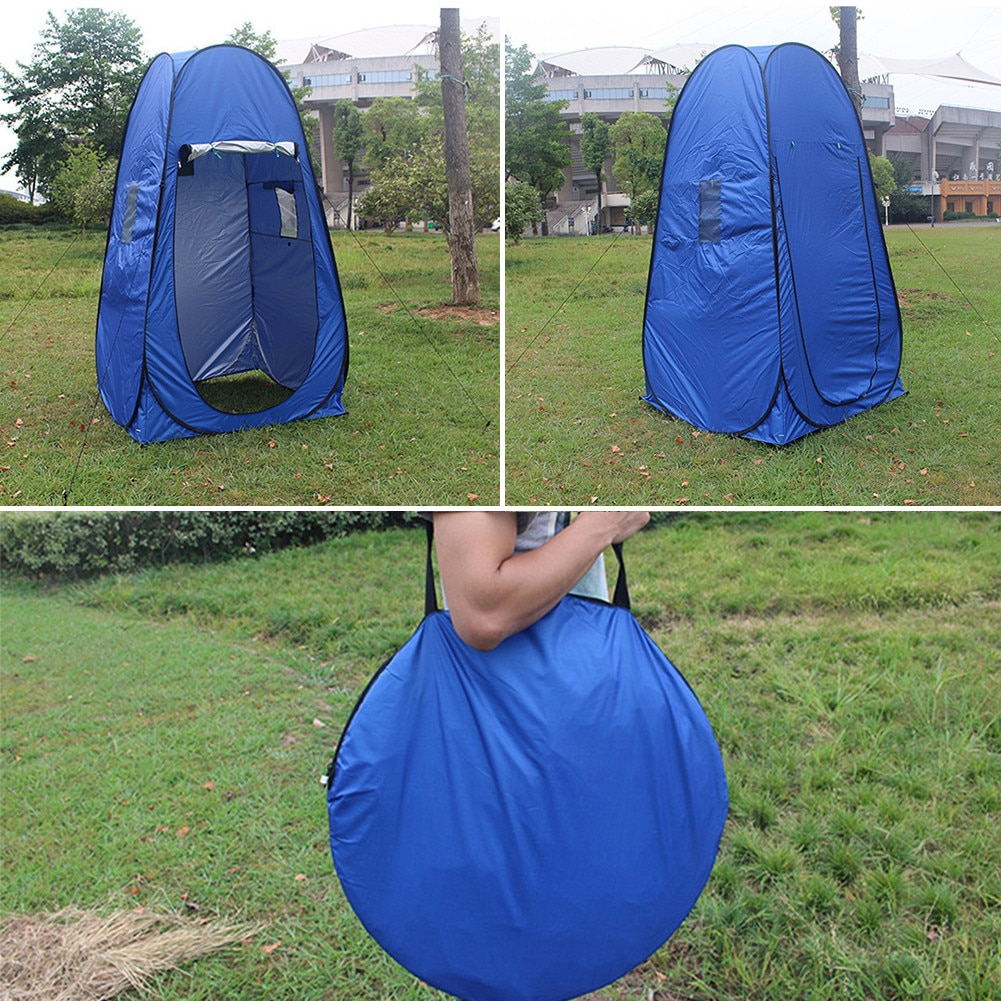 Refugio privado para exterior, tienda portátil para vestuario, ducha o inodoro en camping.