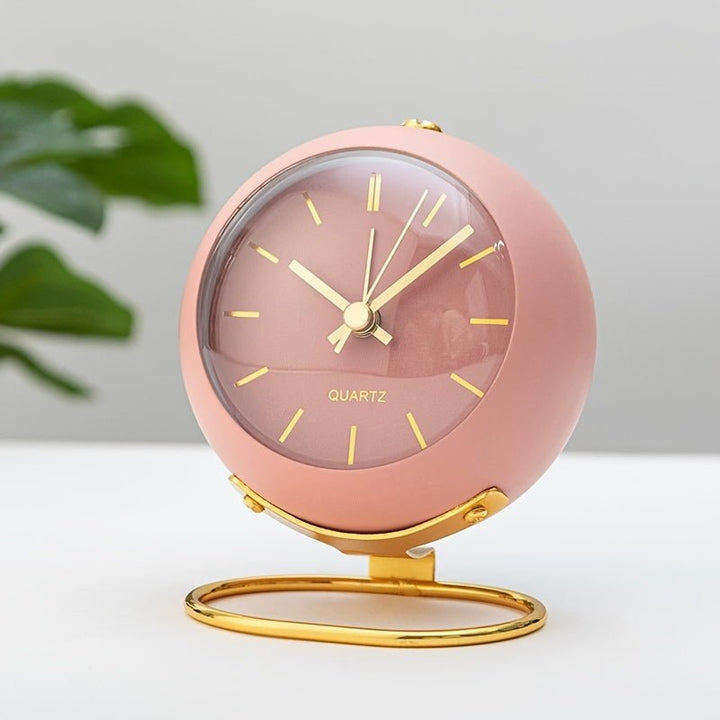 Reloj despertador silencioso analógico vintage, excelente para la decoración del hogar y el dormitorio.