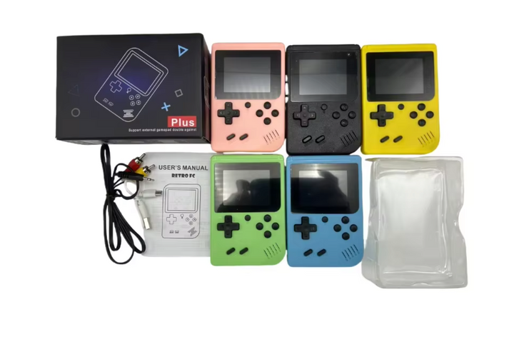 Consola gamer retro portátil, 400 juegos clásicos para horas de diversión.