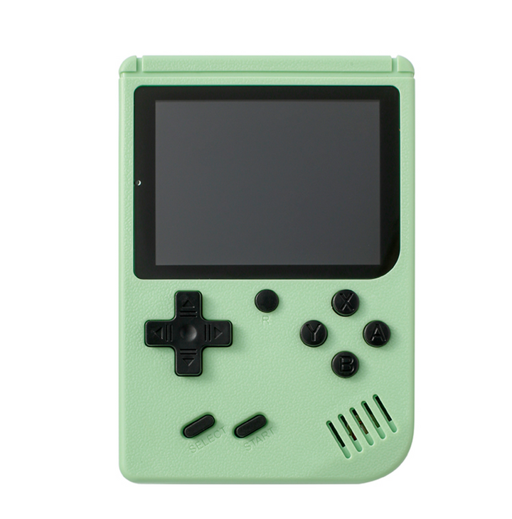 Dispositivo retro portátil con 400 juegos, ideal para el ocio familiar y viajes.