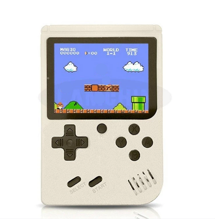 Consola retro portátil con 400 juegos clásicos, diversión garantizada para todos.