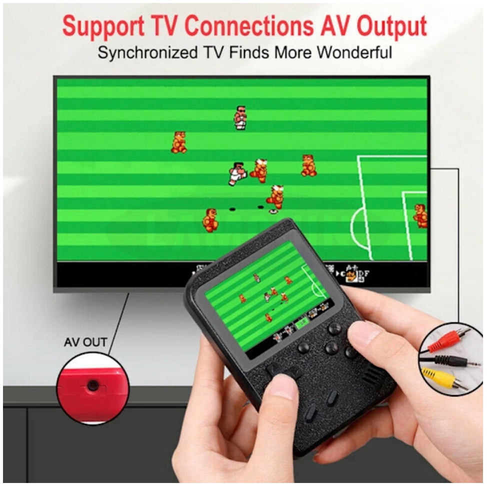 Consola de juegos portátil unisex, 400 clásicos para entretener a toda la familia.