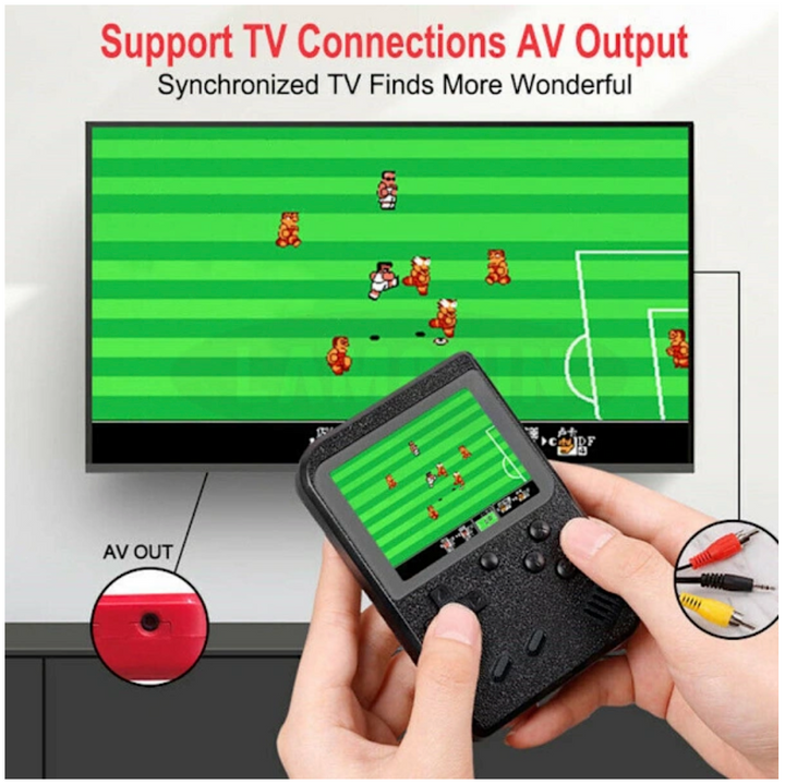 Consola de juegos portátil unisex, 400 clásicos para entretener a toda la familia.