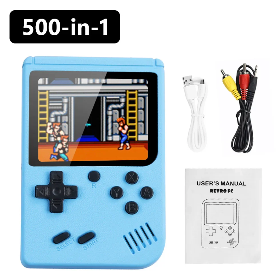 Regalo ideal: Consola retro portátil con 400 juegos clásicos, diversión para todos.