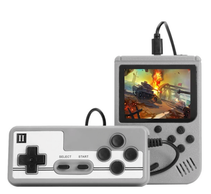 Entretenimiento clásico en movimiento: consola portátil con 400 juegos retro incluidos.