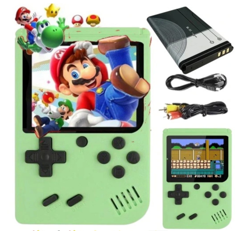 Consola retro con 400 juegos, el gadget perfecto para el gamer que ama los clásicos.