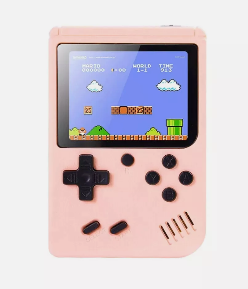 Revive la nostalgia con esta consola de 400 juegos clásicos, fácil de llevar.