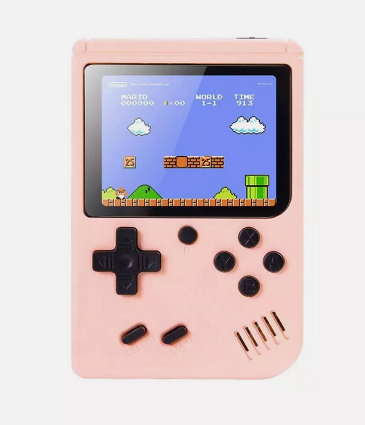 Revive la nostalgia con esta consola de 400 juegos clásicos, fácil de llevar.