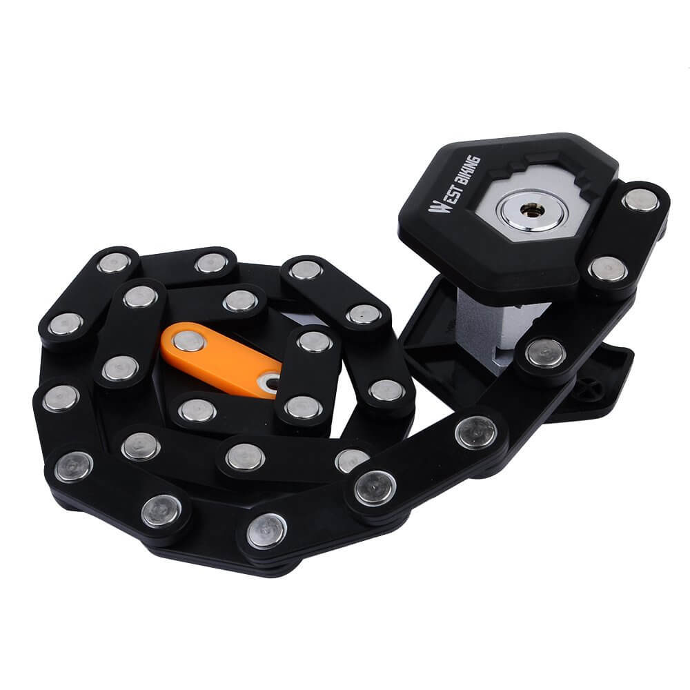 Candado plegable de seguridad para bicicletas, motos, scooters y e-bikes en la ciudad.