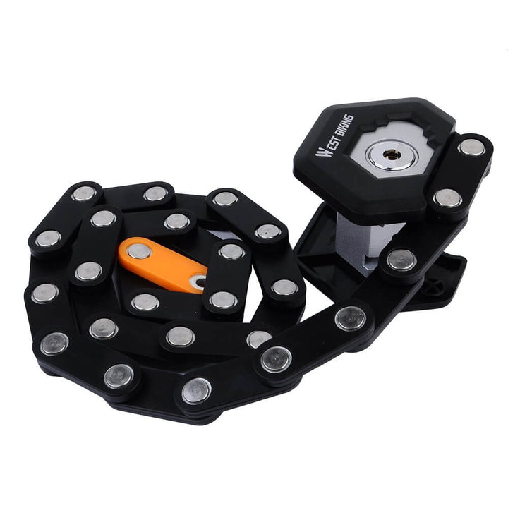 Candado plegable de seguridad para bicicletas, motos, scooters y e-bikes en la ciudad.