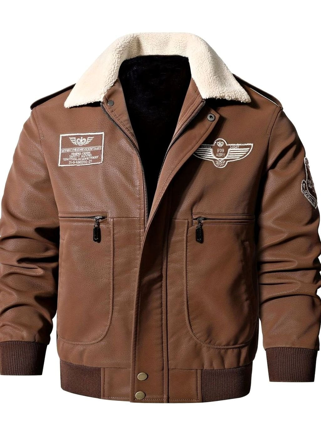 Chaqueta aviador hombre, combinada para un look casual de otoño-invierno.
