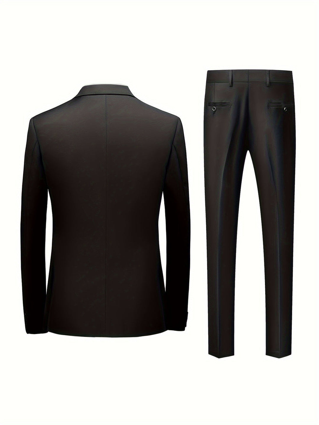 Traje de boda slim fit gris, conjunto de dos piezas, ropa formal masculina para novios.