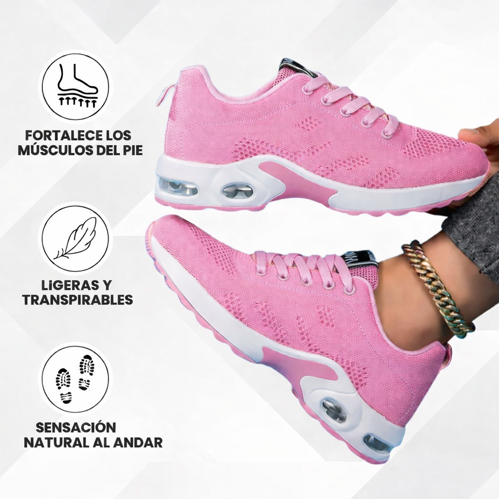 Zapatillas OrtoConfort de bienestar ortopédico para mujer, reduce el dolor y ofrece soporte ergonómico.