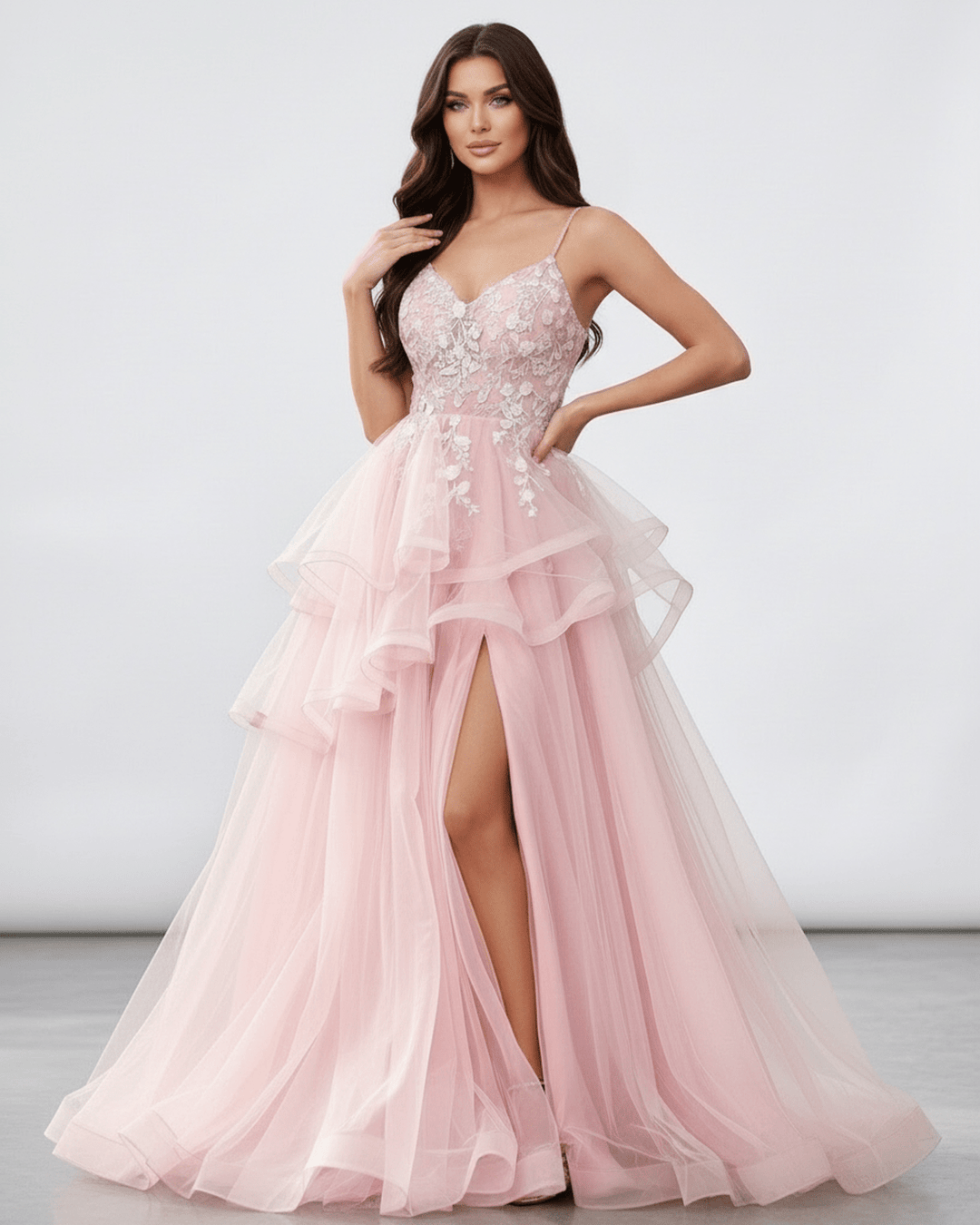 Vestido maxi blanco de encaje, largo y elegante para mujer, perfecto para noches especiales o formal.