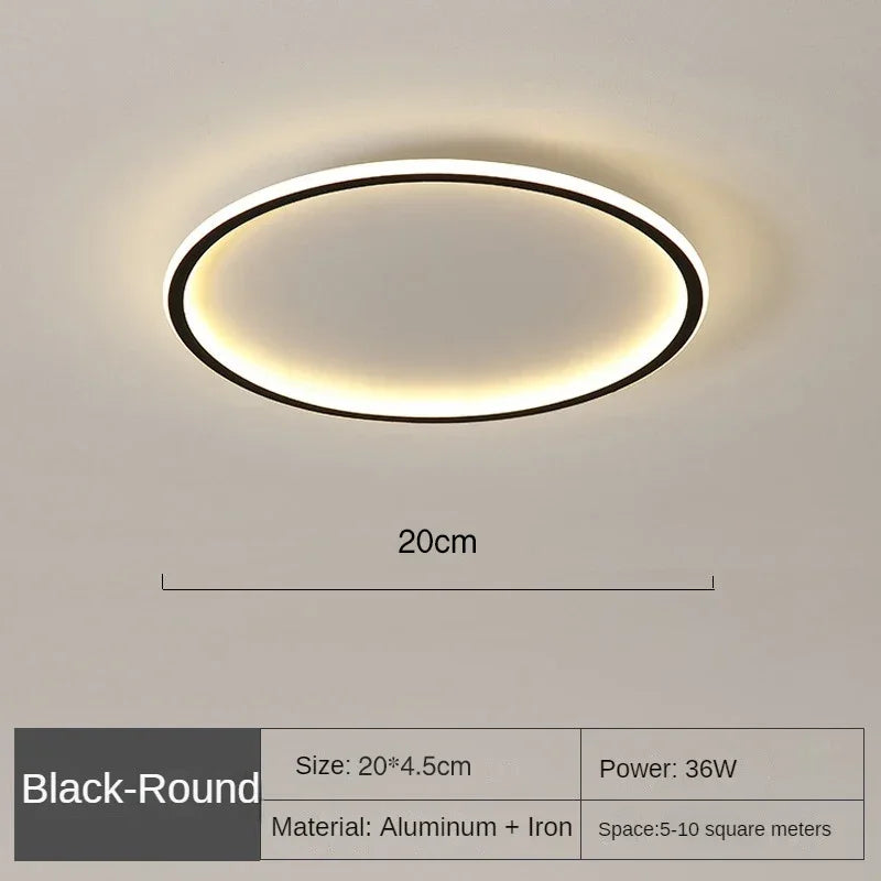 Iluminación LED de techo, estilo escandinavo. Realza la decoración con luz suave.