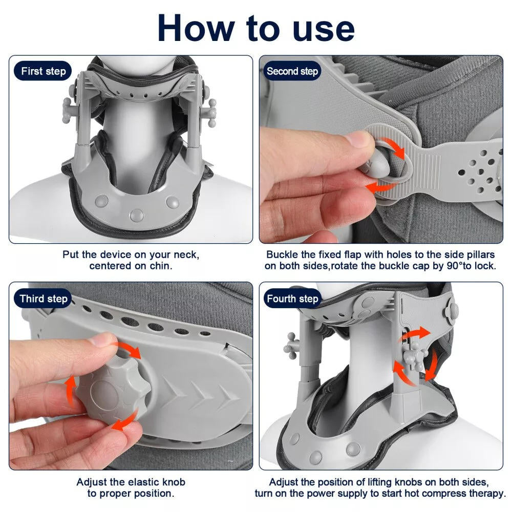 Diseño ergonómico de tracción cervical. Alivio efectivo del dolor de cuello y mejora de la salud.