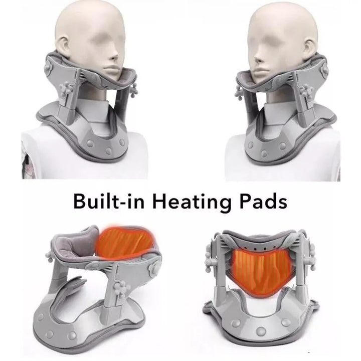 Estirador cervical ajustable. Soporte cómodo para el cuello, alivia el dolor y mejora la postura.