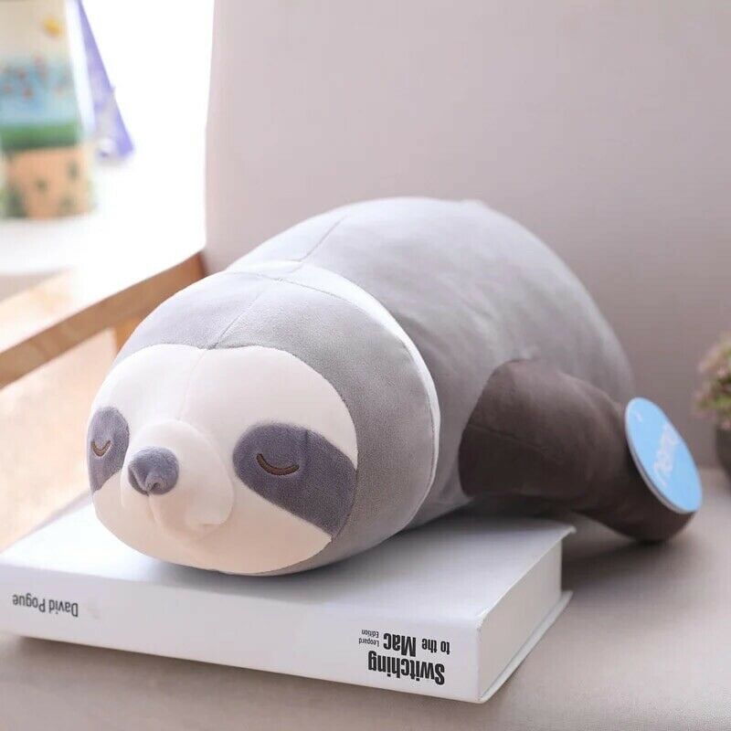Peluche de perezoso grande y suave, perfecto para abrazar, ideal como regalo para niños y adultos.