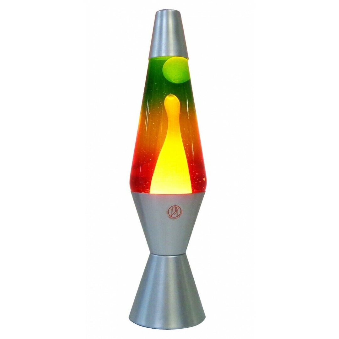 Diseño vintage de lámpara de lava. Ideal como luz ambiental y decoración del hogar para relajarse.