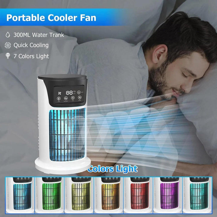 Humidificador y purificador de aire compacto para escritorio, mejora la calidad del aire en tu espacio.