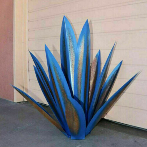 Agave metálico decorativo para terrazas, jardines y patios. Estilo rústico, obra de arte duradera.