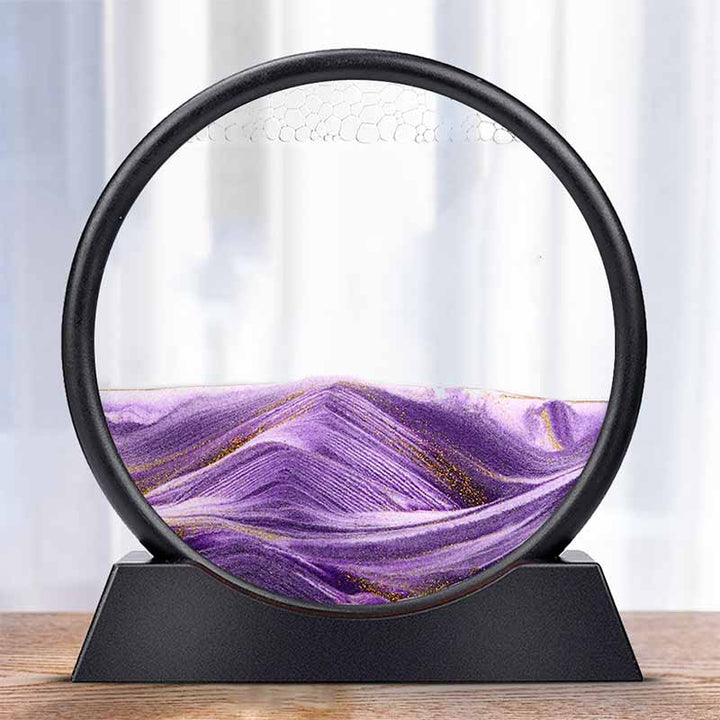 Reloj de arena cinético, arte moderno para escritorio, ideal para relajación y decoración de interiores.