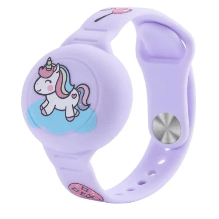 Pulsera Airtag para niños, diseño de dinosaurio. Protección y rastreo fiable para la tranquilidad de los padres.