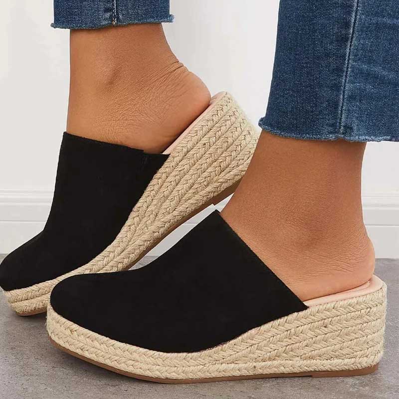 Sandalias de plataforma ortopédicas para mujer, calzado casual de verano, cómodas para el día a día.