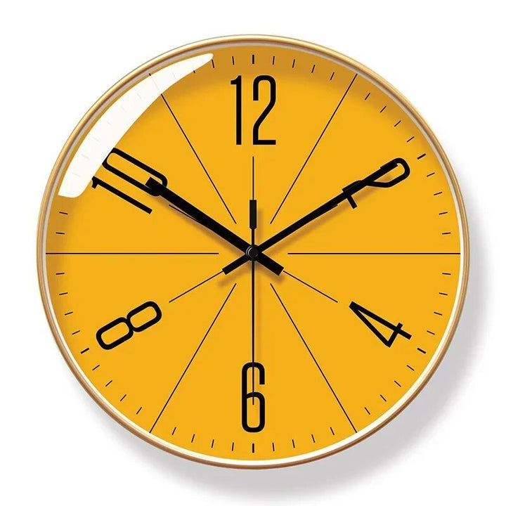 Reloj de pared estilo nórdico, minimalista y silencioso, para sala de estar.