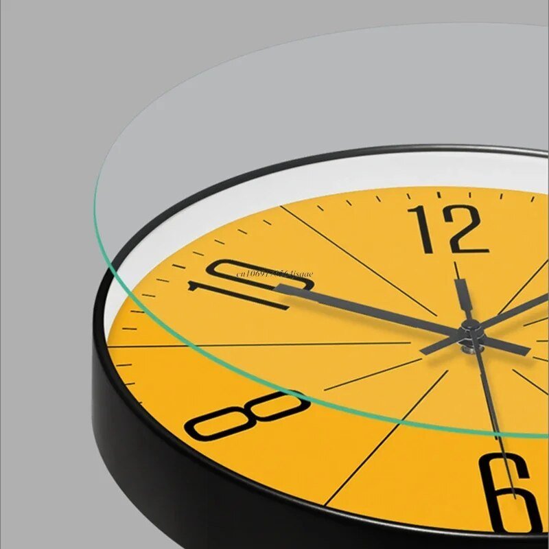 Decorativo reloj de pared silencioso, diseño nórdico y moderno para dormitorio.