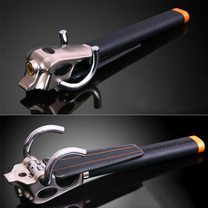 Candado de volante antirrobo universal con llave de seguridad, disuasorio para tu vehículo.