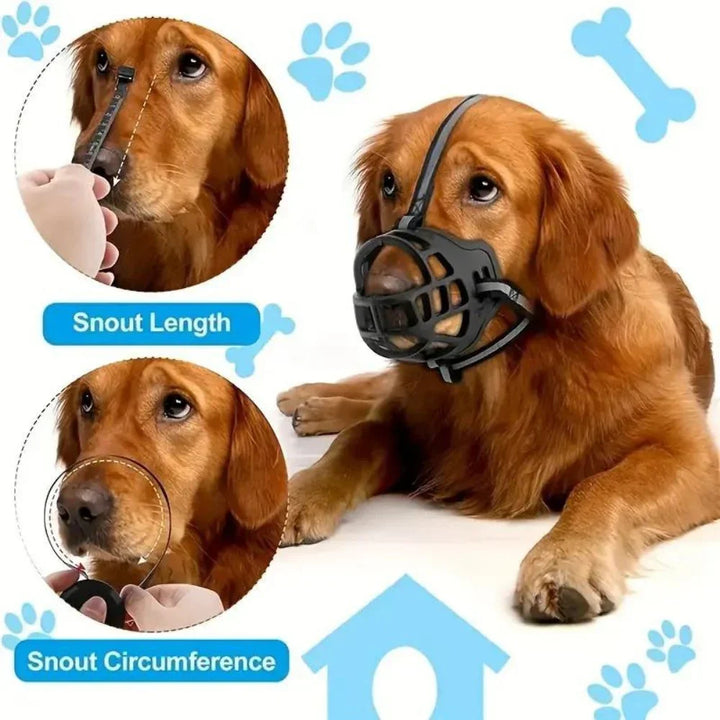 Bozal para entrenamiento de perros, permite corrección de comportamiento y seguridad en todo momento.