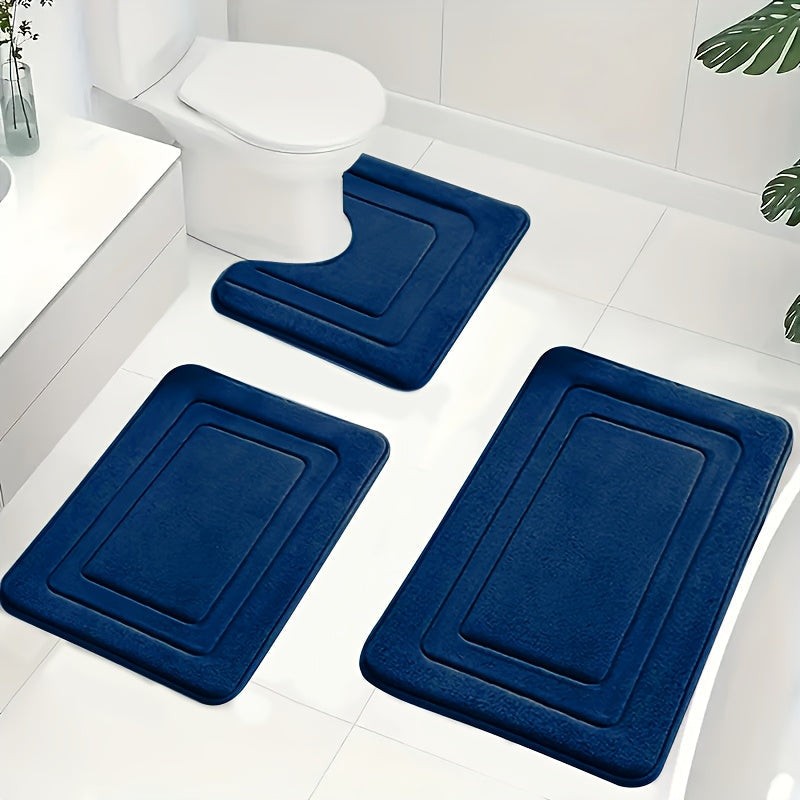 Elegante set de alfombrillas de baño antideslizantes. Confort y seguridad en tu hogar.