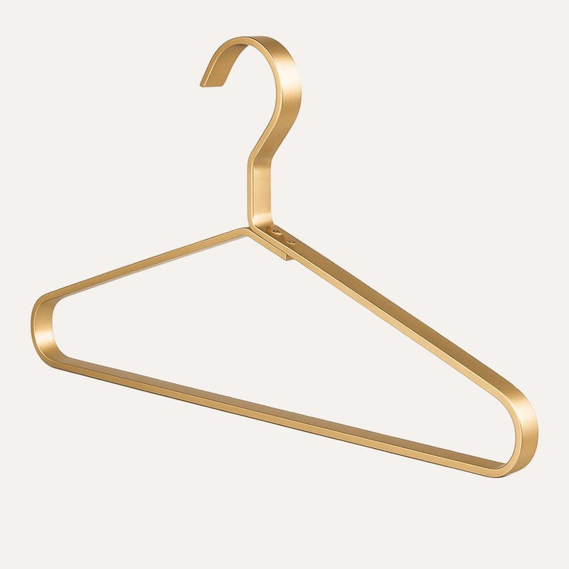 Set de colgadores para organización de armario, ideales para mantener la ropa sin arrugas y el espacio ordenado.