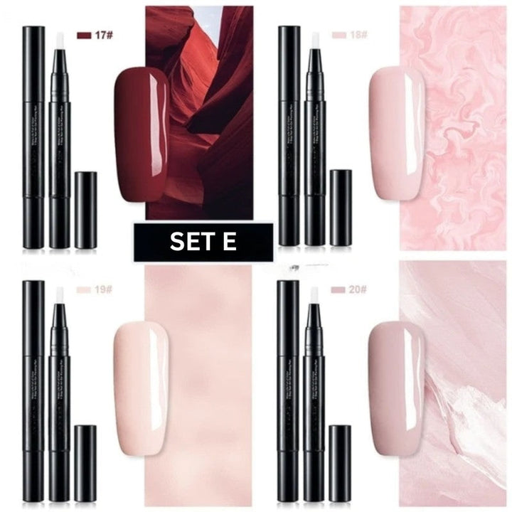 Esmaltes en barra para nail art. Set de colores para diseños intrincados y belleza de uñas.