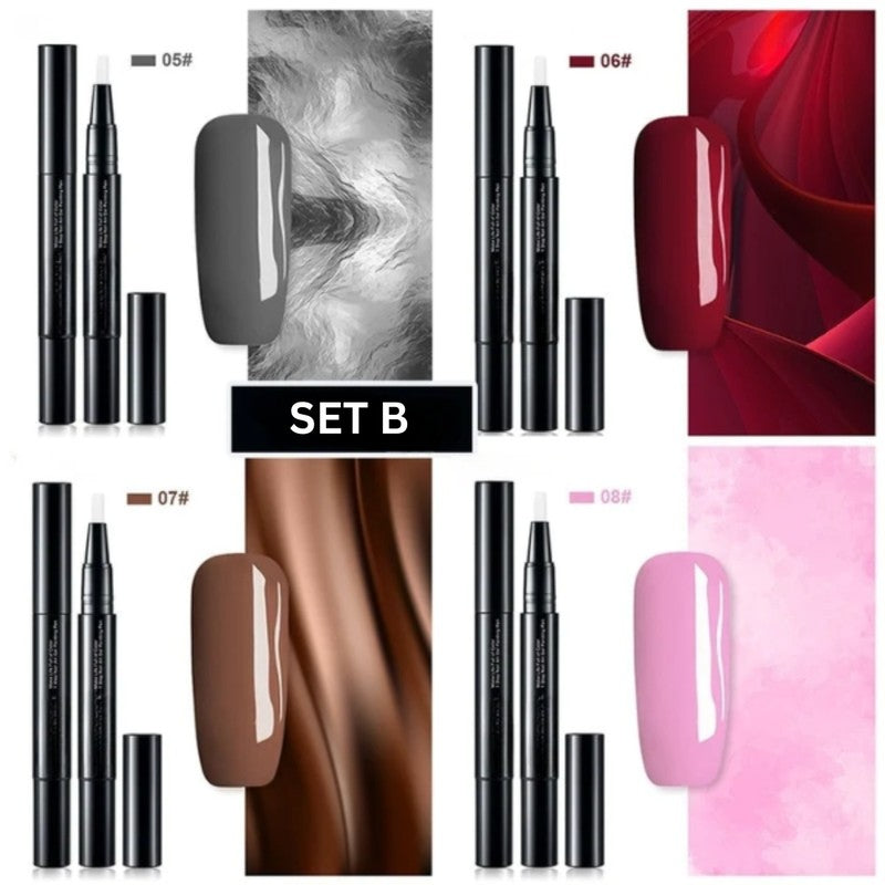 Set de belleza para uñas. Esmaltes en barra de fácil aplicación y gran duración para manicuras.